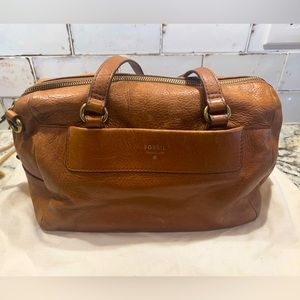 Fossil genuine leather handbag